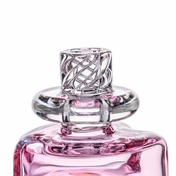 Pink Carb Cap: MJ Arsenal Heart Spinner Cap Quartz Banger