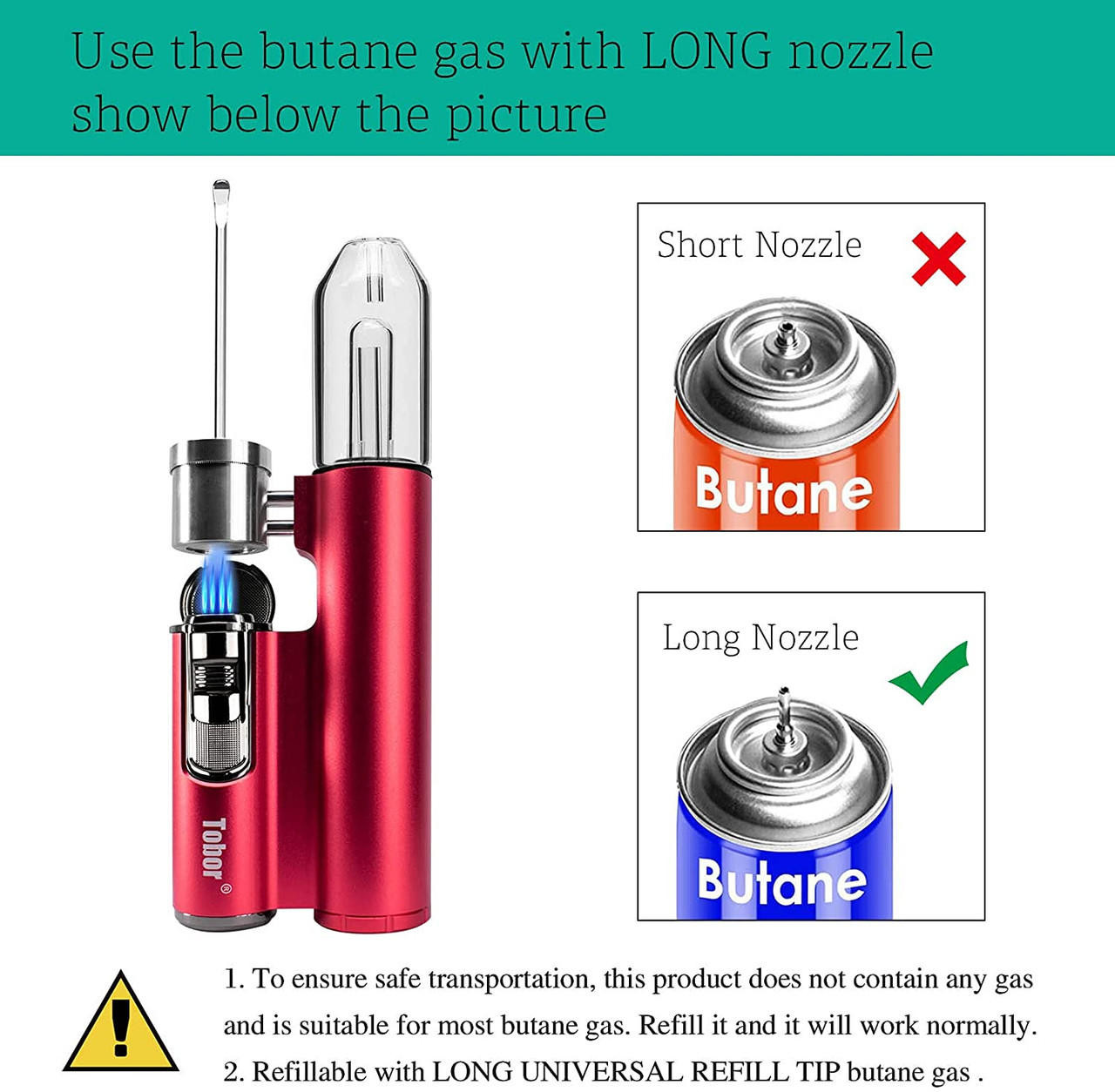 Bazoka Mini Butane Portable Dab Rig Black Dab Rig Torch