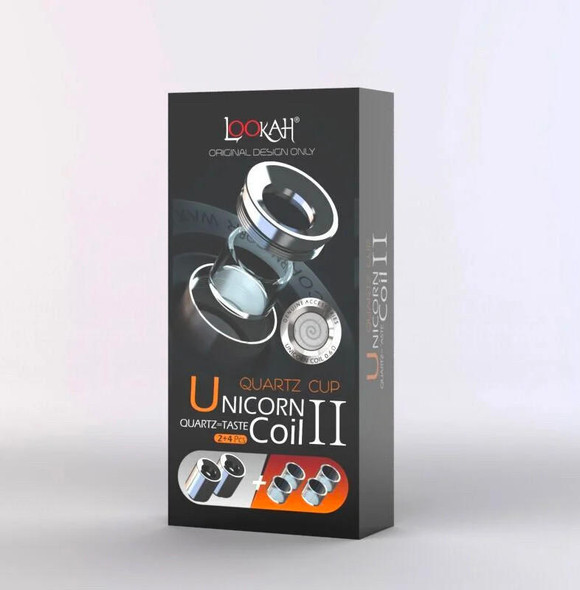  Lookah Unicorn Quartz Coil - 1x Atomizers + 2 x Quartz Dish 