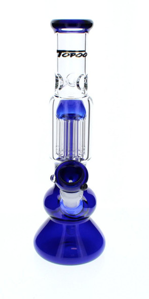 Topoo 12 inch Water Pipe with Tree Perc - Blue 