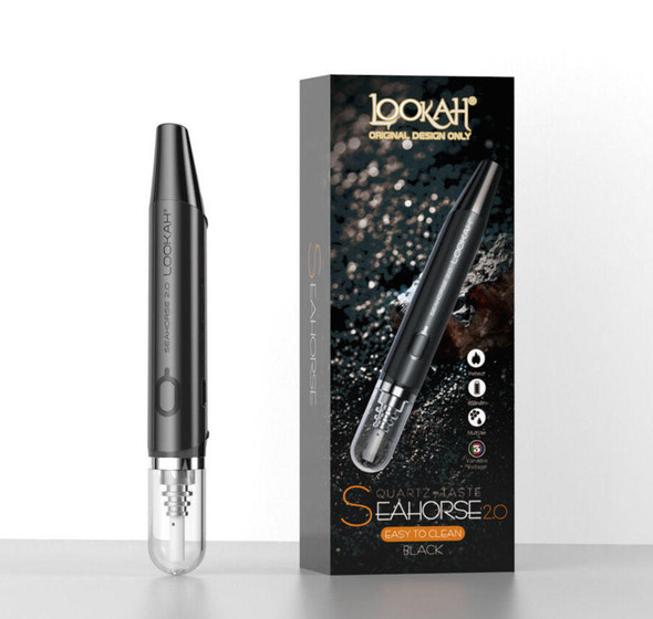  Lookah Seahorse 2.0 Wax Dab Pen Black 