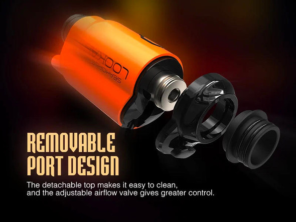 Portable Orange X Seahorse 1: Wax Pen, 3 Lookah and Collector, E-Nail E-Nectar in