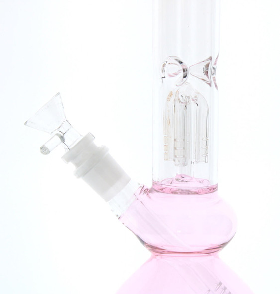 Topoo 9.5 inch Small Water Pipe with Tree Perc - Pink 