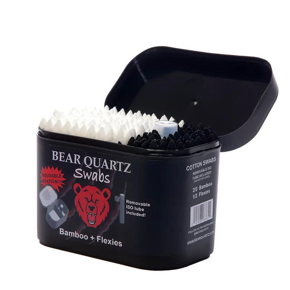  Bear Quartz Swab Kit: Bamboo Swabs, Flexies, with Iso Tube 