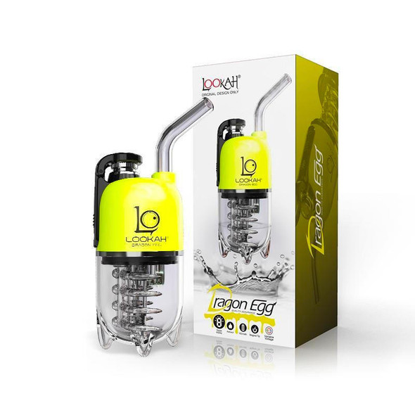  Lookah Dragon Egg: Yellow - Mini Electric Dab Rig 