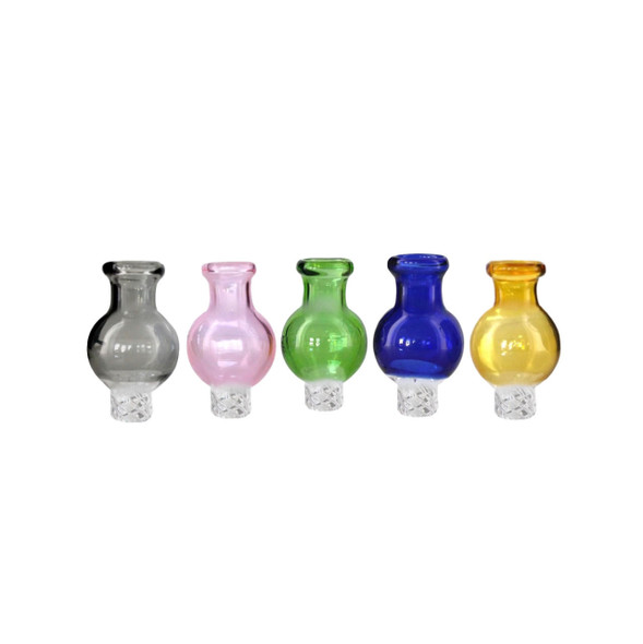 VapeBrat Vortex Spinner Bubble Carb Cap 20mm: Colored Glass Carb Caps 