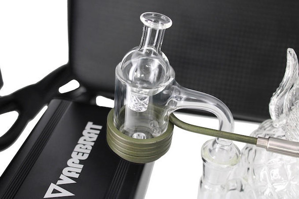 VapeBrat 20mm Enail Coil and Banger: Quartz Enail Banger Axial Coil - VapeBrat 