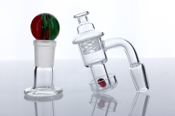 14mm Terp Slurper Banger Kit with Terp Pearls & Carb Cap (6 Piece Kit)