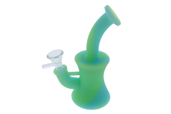  7" Glow in the Dark Silicone Mini Rig 