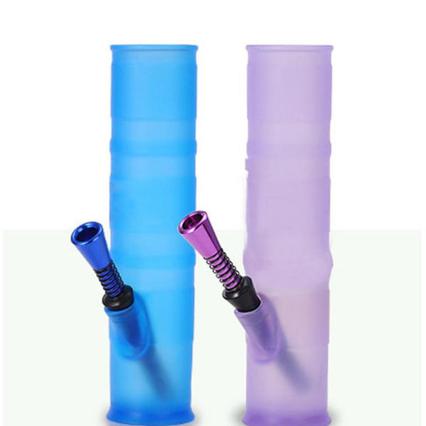  Roll-up-bowl foldable water pipe Colorful Silicone bong 