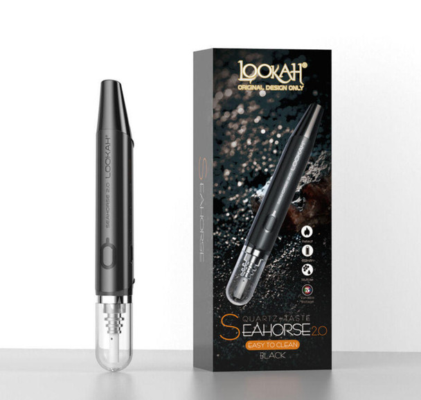  Lookah Seahorse 2.0 Wax Dab Pen Black 