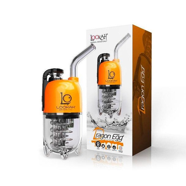  Lookah Dragon Egg: Orange - Mini Electric Dab Rig 