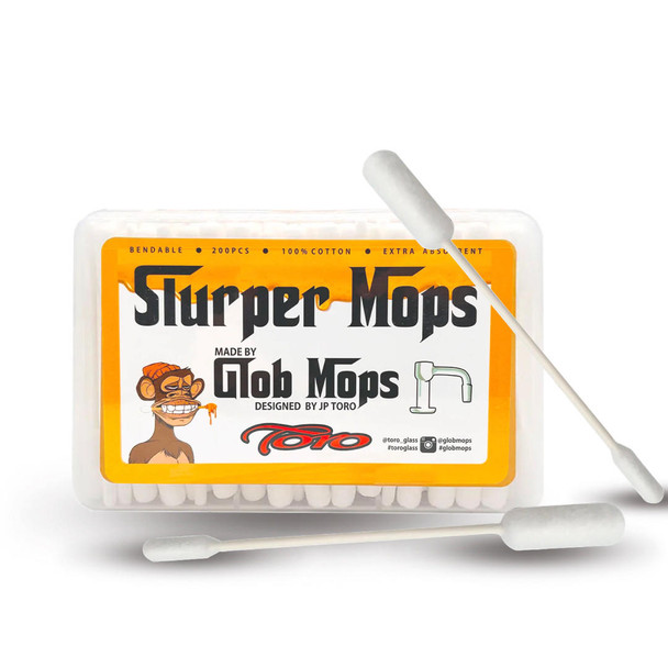  Glob Mops: Slurper Mops - Terp Slurper Cleaning Swabs 200 Count 