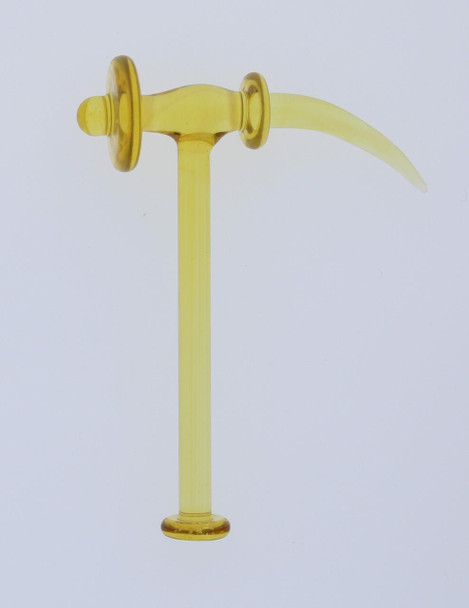  Monkey Boy Art - Yellow Hammer Dab Tool and Carb Cap (American Glass) 