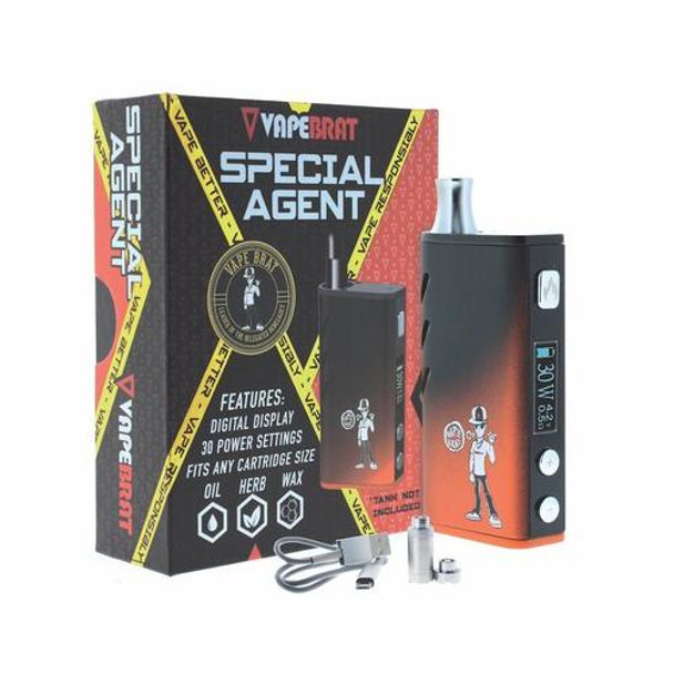  VapeBrat Special Agent: Orange Gradient - 510 Thread Battery 