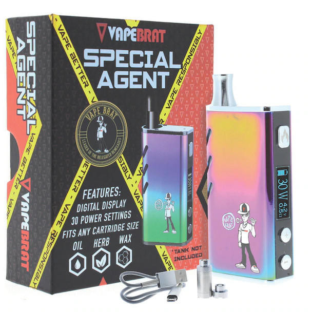  VapeBrat Special Agent: Rainbow - Dab Pen Battery 