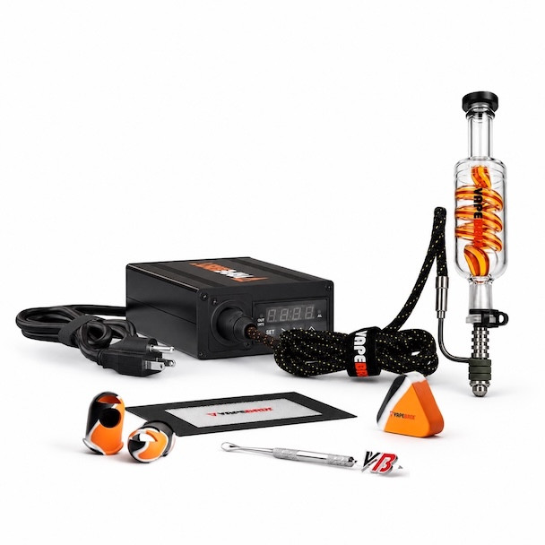 VapeBrat Electric Nectar Collector Enail: Micro Enail with Glass Dab Straw