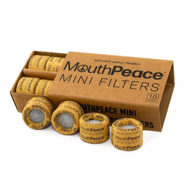 MooseLabs MouthPeace Mini Filters: Activated Carbon Filtration - 10 Filters 