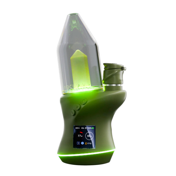 Focus V Carta 2: Green Forest Dry and Wax Electric Dab Rig.
