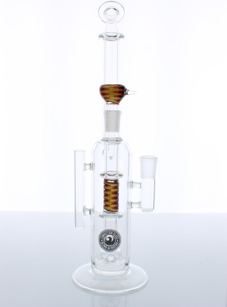  12" Conviction Glass Colored Rig/Bong - American Made Glass 
