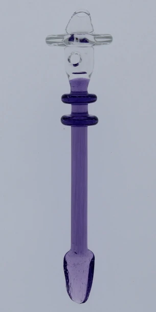  Monkey Boy Art - Purple Scoop Tip Dab Tool and Carb Cap (American Glass) 