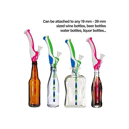 8" Bottle Bong Attachment with Universal Adapter