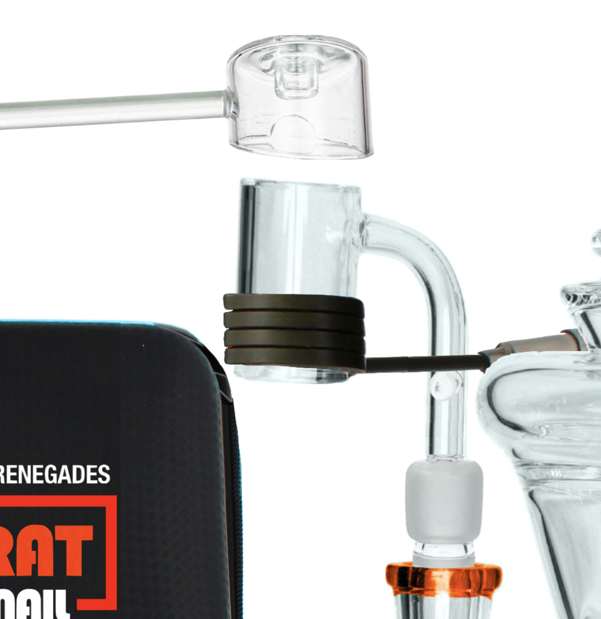 20mm quartz enail with 20mm coil and carb cap