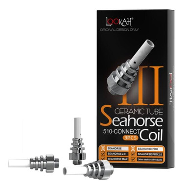 Lookah Seahorse 2.0 Coil Ceramic Tube Tip Replacement - 3 Pack 