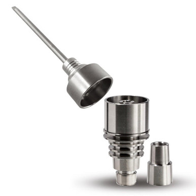 LavaTech - 14mm/18mm Domeless Titanium Nail w/ Showerhead Dish