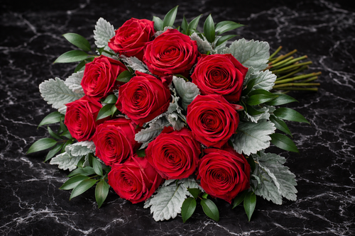 Dozen Elite Roses Tie Wrap No Vase 10 Available