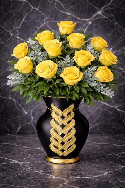 Yellow Tip Roses 3 Colors & Sizes