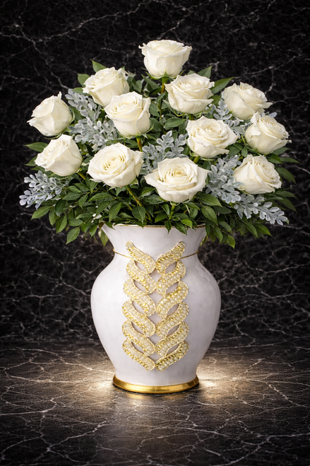 Yellow Tip Roses 3 Colors & Sizes
