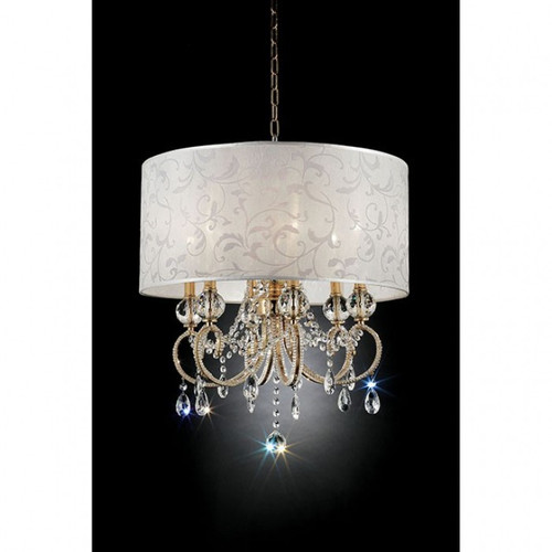 Rhea Elegant Ceiling Lamp w/ Hanging Crystals