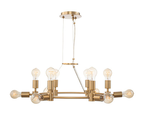 Winter Brass Cloris 26" Chandelier/Pendant Available in Matte Black or Winter Brass