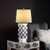 Mosaic Mirrored Diamond Cut Table Lamp