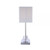 Contempo Modern Table Lamp w/ USB Charging Dock in Sandy Nickel