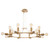 Cloris 32" Industrial Contemporary Chandelier/Pendant Available in Matte Black or Winter Brass