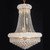 Eldora Elegant 24" Golden Brass Crystal Chandelier