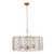 Aania 27" Sleek Beautiful Steel and Natural Capiz shells Pendant/Chandelier in Gold Leaf