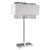 Nyah Glam Table Lamp w/ Hanging Crystals and Chrome Base