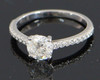 Tiffany & Co.Platinum Engagement Ring with .86 Center Diamond, Size 6