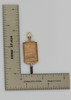 10K Yellow Gold 19th Century watch Key, Engraved with Nautical Designs