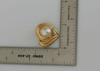 14K Yellow Gold Mabe Pearl Heart Pendant or Small Pearl Enhancer, 12mm Pearl