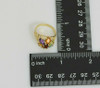 14K Yellow Gold Multi Stone Ring, Citrine, Peridot, Amethyst & Topaz, Size 6.75