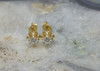 14K Yellow Gold Diamond Studs, 4mm Stones, 1/2 ct tw, G SI1, Circa 1970