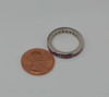 18K White Gold Superb Pink Sapphire Eternity Band, Size 6