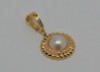 14K Yellow Gold Mabe Pearl Enhancer, Gold Sunburst Surround, Circa 1980