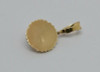 14K Yellow Gold Mabe Pearl Enhancer, Gold Sunburst Surround, Circa 1980