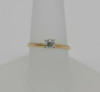 14K YG Diamond Solitaire .40ct 4 Prong Set Circa 1970 Size 6.5