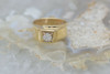 14K YG Diamond Ring 3/8 ct Solitaire Circa 1960 Size 5.75